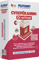 Смесь огнеупорная "Плитонит СуперКамин ОгнеУпор" (20кг) 