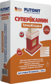 Смесь кладочная "Плитонит СуперКамин ТермоКладка" на цементной основе ( 20кг) 