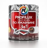 Грунт-эмаль  "Профилюкс"  по ржавчине 3 в 1 черная (0,9 кг) ТУ 2312-109-96280636-2012