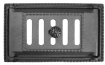 Дверка каминная поддувальная с шибером ДП-2А   250*140 мм-посад.,325*215-фасад. (окраш.) (5кг)
