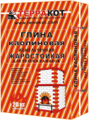 Смесь глино-шамотная с содержанием глины каолиновой 99,9% "Терракот" (20 кг)